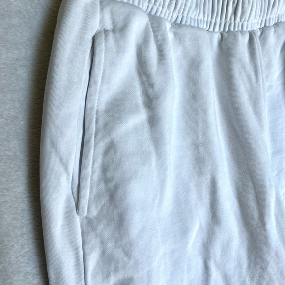 Gymshark Cherub White Joggers Sz XS Pockets Elastic Waistband 'Leg Day ' Gym EUC - Picture 8 of 13